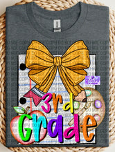 Load image into Gallery viewer, Grade Level Pencil Bow Shirts
