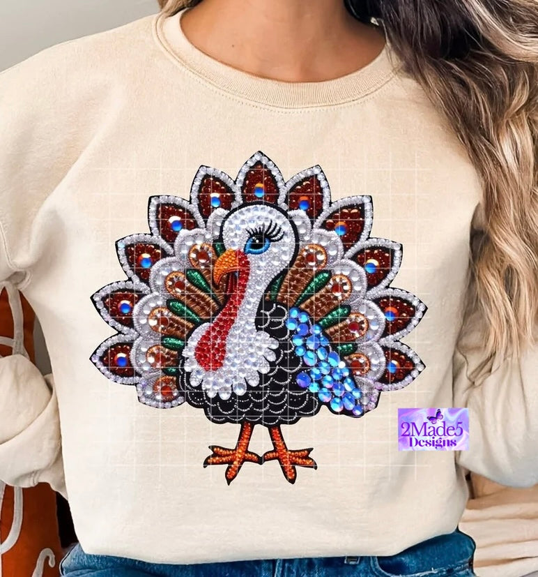 Turkey faux bling Shirt