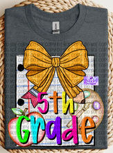 Load image into Gallery viewer, Grade Level Pencil Bow Shirts
