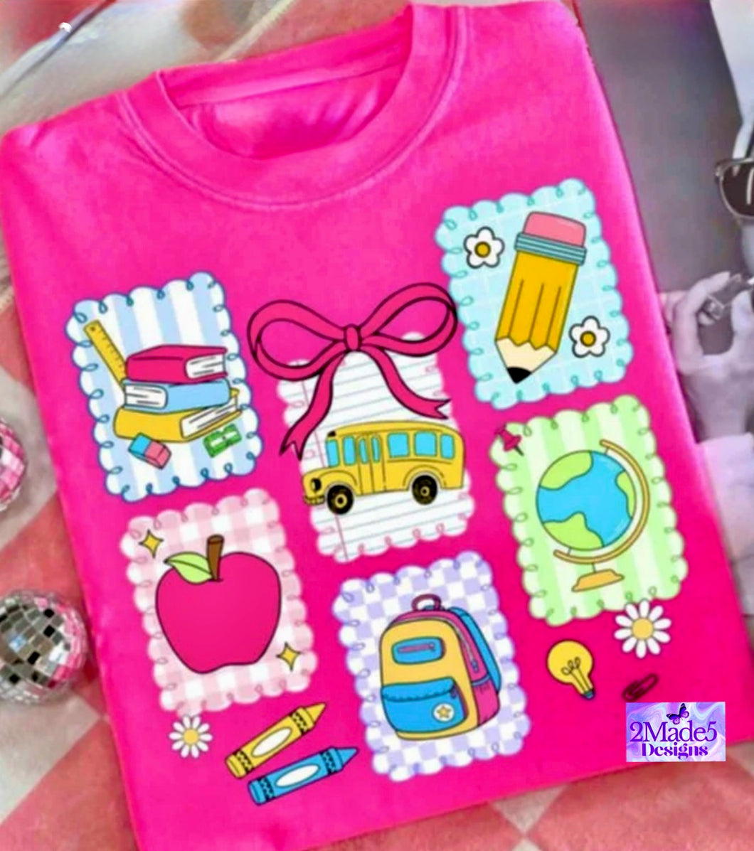 School Stamps Collage Shirt