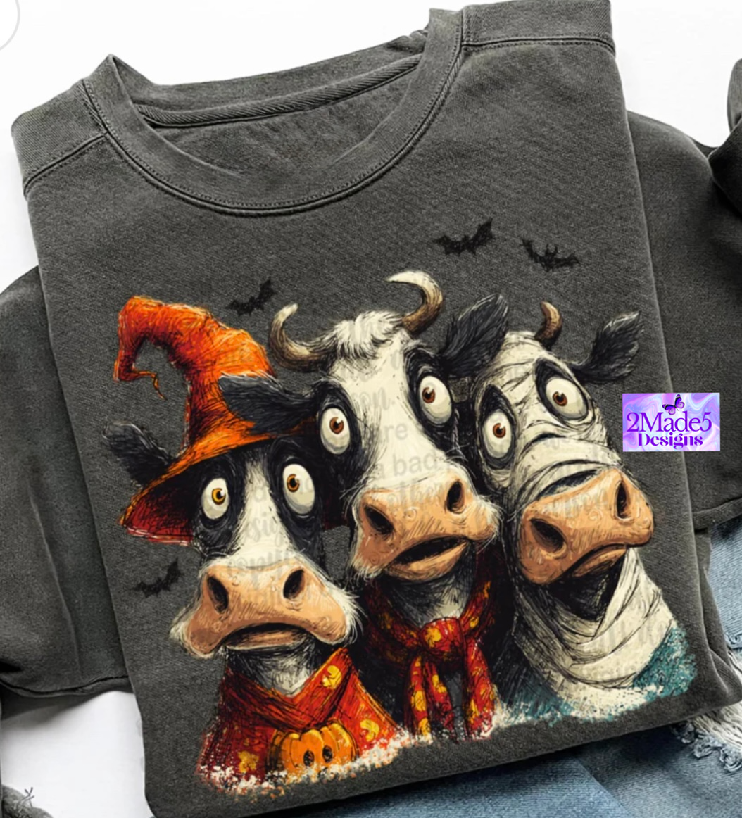 Halloween Cow Trio Shirt