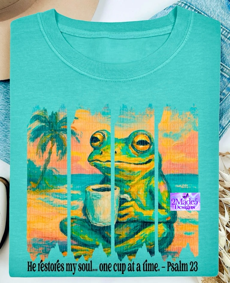 He Restores My Soul One Cup At A Time Shirt