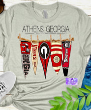 Load image into Gallery viewer, Georgia Pennant Bella Canvas Ash Shirt
