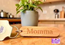 Load image into Gallery viewer, Personalized Wood Keychains-Oak
