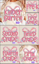 Load image into Gallery viewer, Grade Level Pink Bow Shirts
