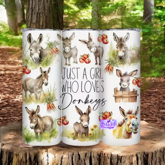 Just A Girl Who Loves Donkeys 20oz Tumbler