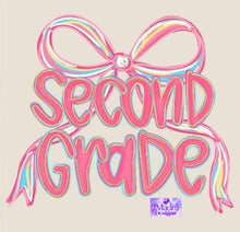 Load image into Gallery viewer, Grade Level Pink Bow Shirts
