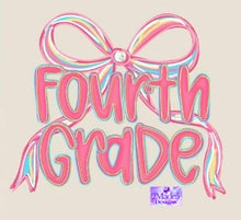 Load image into Gallery viewer, Grade Level Pink Bow Shirts
