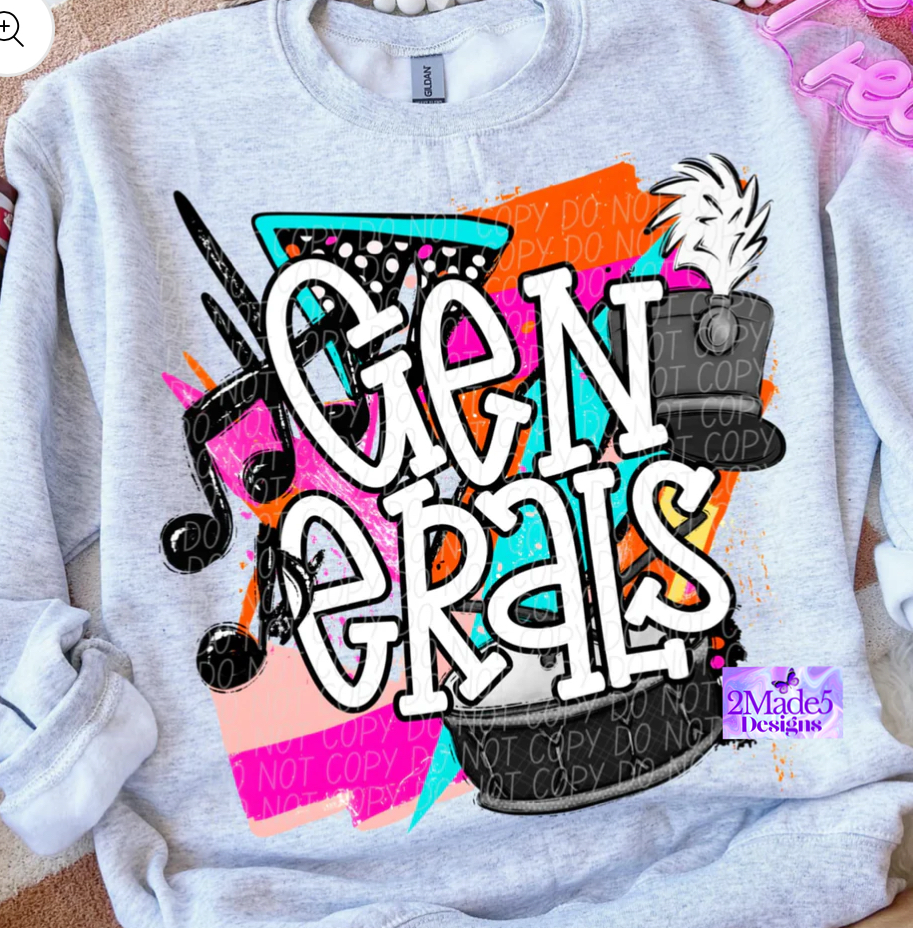 Generals Band Bright Colors Shirt