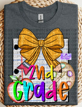 Load image into Gallery viewer, Grade Level Pencil Bow Shirts
