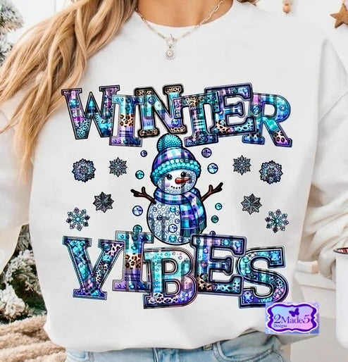 Winter Vibes Snowman Shirt