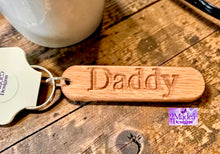 Load image into Gallery viewer, Personalized Wood Keychains-Oak
