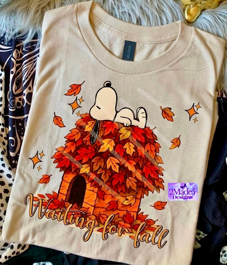 Snoopy Waiting For Fall Shirt