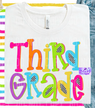 Load image into Gallery viewer, Teacher &amp; Grade Level Bright Font Shirts
