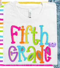 Load image into Gallery viewer, Teacher &amp; Grade Level Bright Font Shirts
