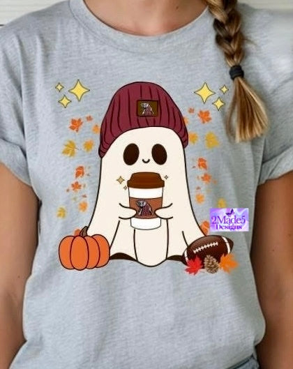 College Football Mascot Ghost Shirt - Georgia, Tennessee, Alabama & Florida