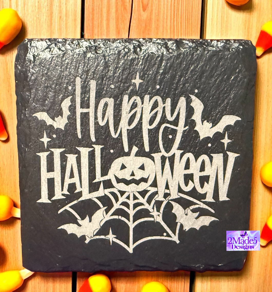 Happy Halloween Slate Coaster