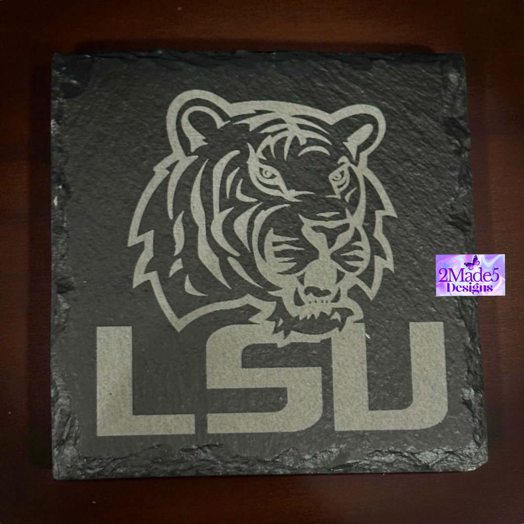 LSU Slate Coaster