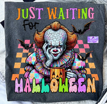 Load image into Gallery viewer, Just Waiting On Halloween Shirt

