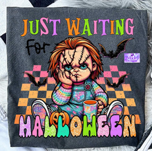 Load image into Gallery viewer, Just Waiting On Halloween Shirt
