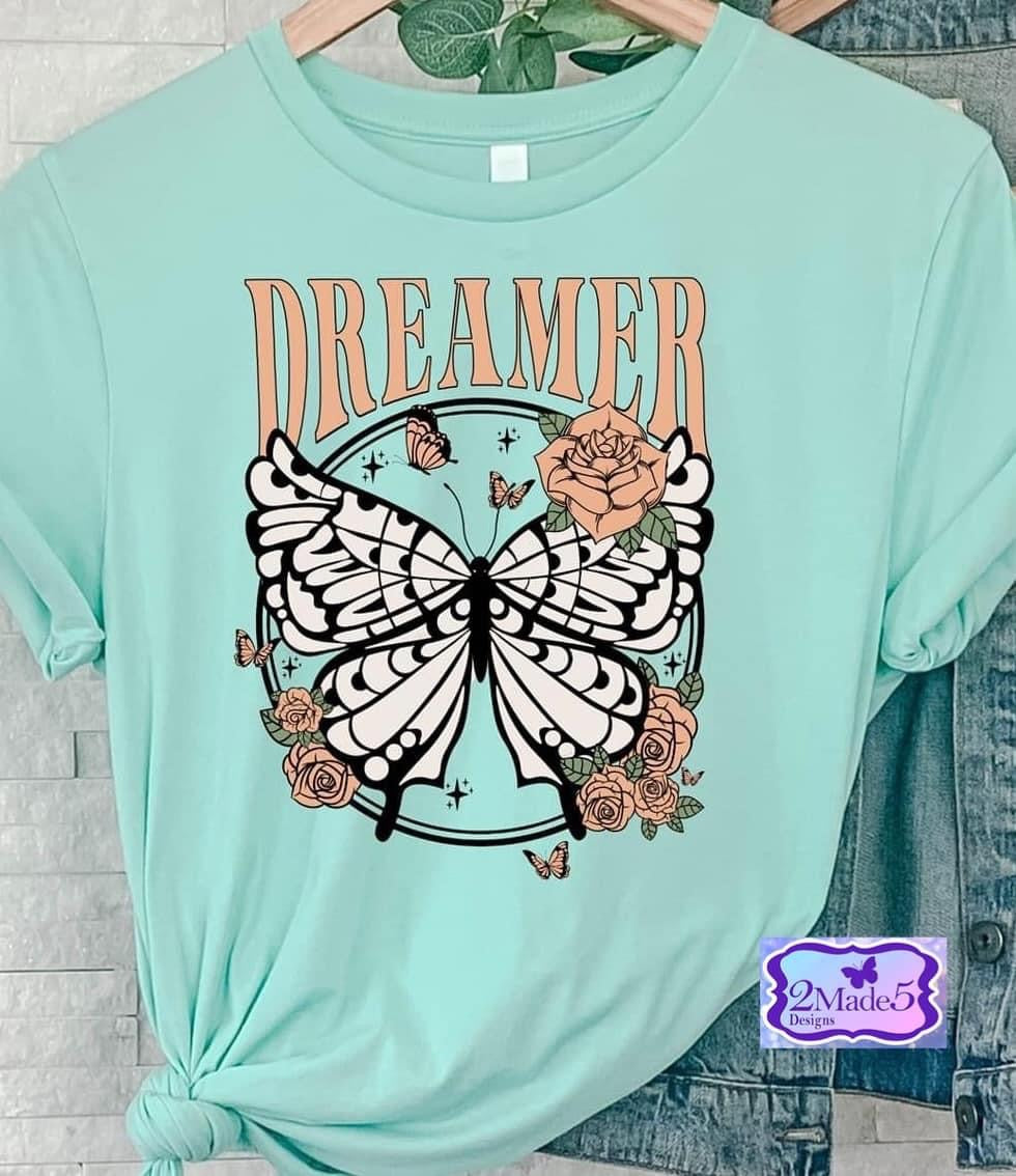 Dreamer Retro Butterfly Shirt