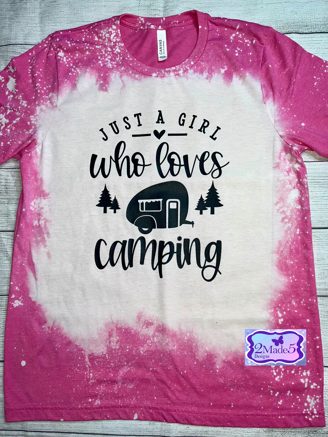 Just A Girl Who Loves Camping Shirt-SIZE LARGE