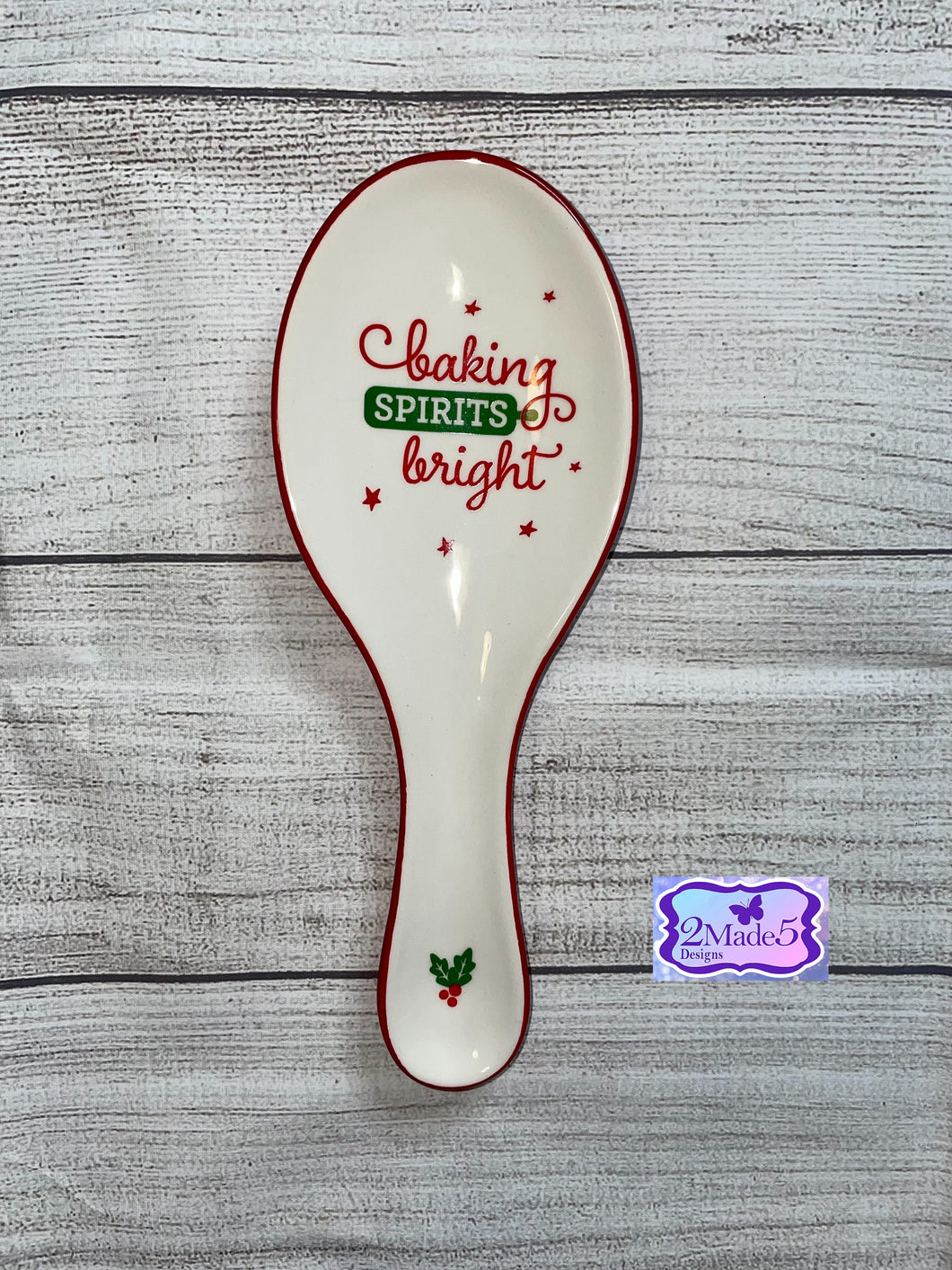 Baking Spirits Bright Ceramic Spoon Rest