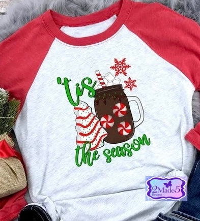 Tis The Season-Christmas Cake & Cocoa Shirt