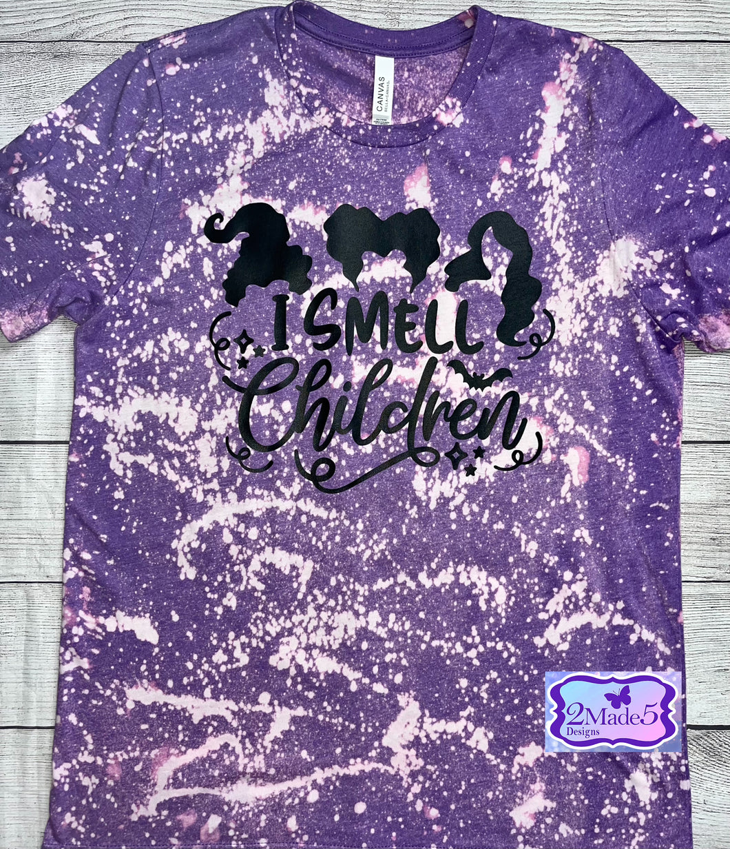 I Smell Children Bleached Purple Heather Short Sleeve Unisex Shirt-size 2X