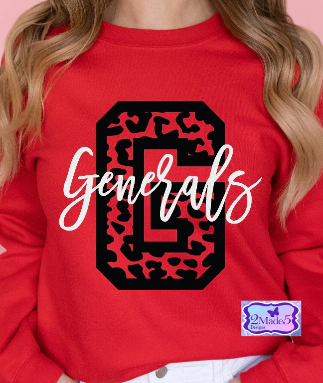 Generals-Leopard G Shirt  (available in Adult & Youth sizes)