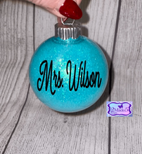 Load image into Gallery viewer, Personalized Name Glitter Ornament
