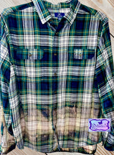 Load image into Gallery viewer, It’s Fine, I’m Fine, Everythings’s Fine long sleeve bleached flannel shirt- size XL
