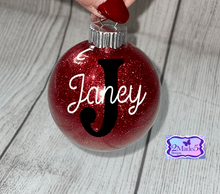 Load image into Gallery viewer, Personalized Name Glitter Ornament
